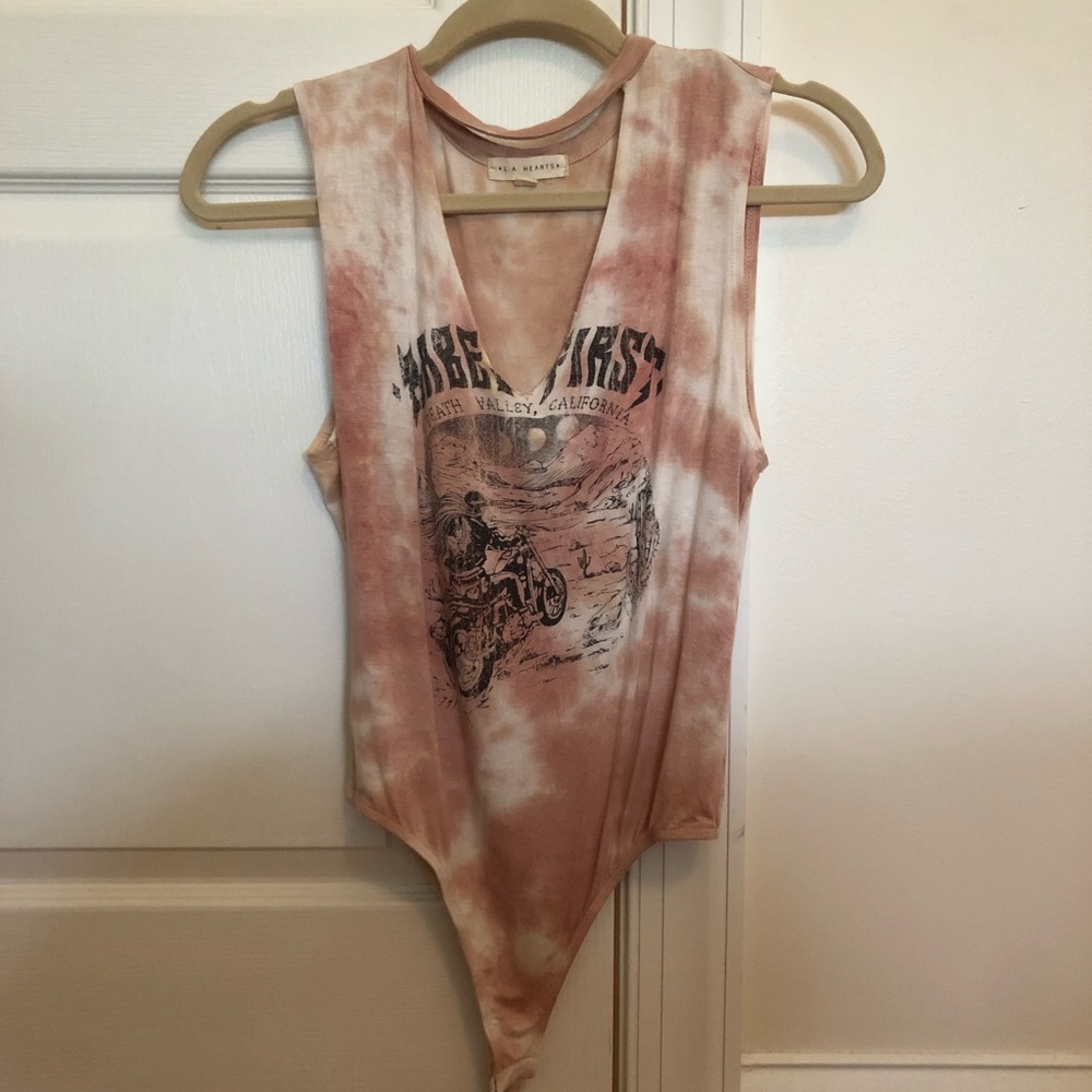 Tie dye body suit from PacSun